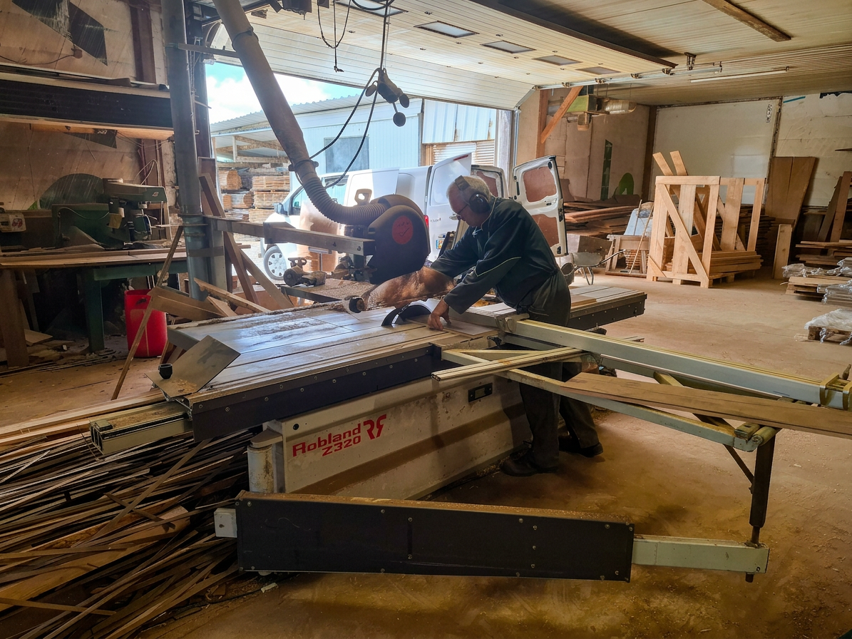 20260612_152029 Timber being machined in our workshop